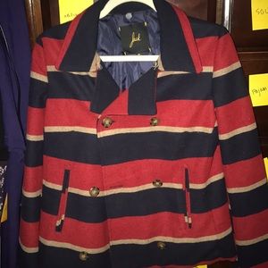 Modcloth striped coat